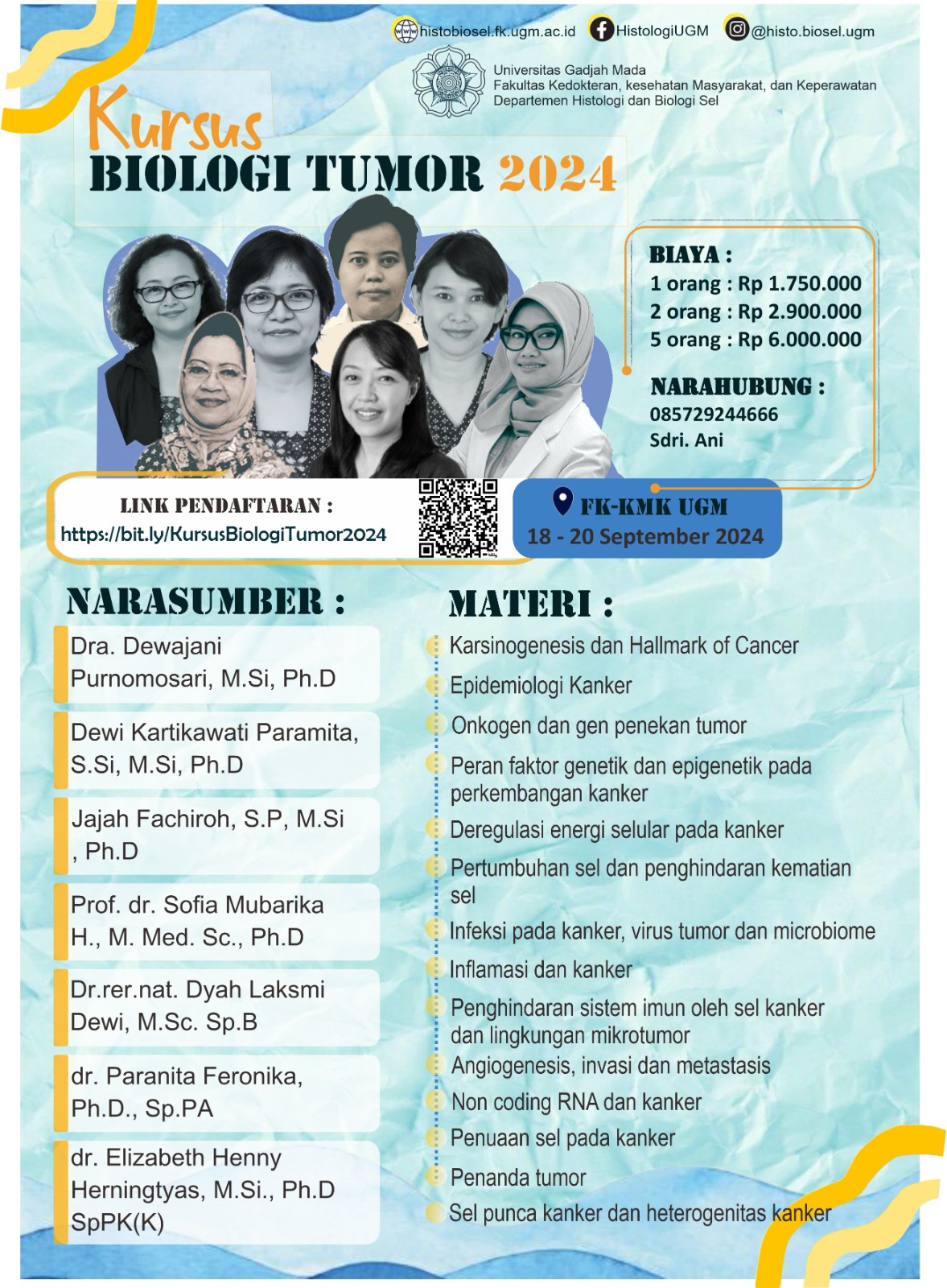 Poster Kursus Biologi Tumor